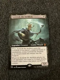Magic The Gathering MTG - Acererak the Archlich (Extended Art) - AFR - Image 1