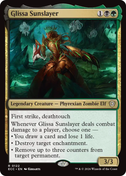 x1 Glissa Sunslayer R MTG Commander: Lorwyn Eclipsed M/NM, English - Image 1