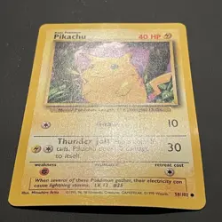 Pikachu 58/102 Base Set Pokemon Vintage 1999 WOTC - Image 2