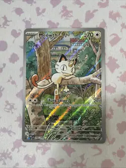 Meowth 106/094 - Pokemon TCG - Phantasmal Flames Illustration Rare Holo - M/NM - Image 1