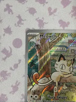 Meowth 106/094 - Pokemon TCG - Phantasmal Flames Illustration Rare Holo - M/NM - Image 3