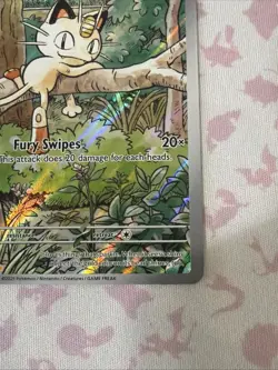Meowth 106/094 - Pokemon TCG - Phantasmal Flames Illustration Rare Holo - M/NM - Image 5