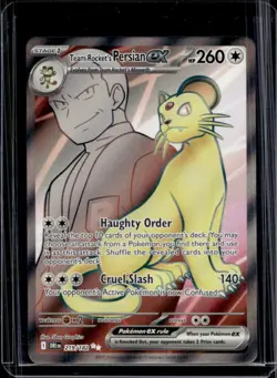 2025 Pokemon Destined Rivals Team Rocket's Persian ex #219/182 - Image 1