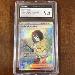 Erika's Invitation ~ 2023 Pokemon CGC 9.5 Card 203/165 - Scarlet & Violet 151 - Image 1