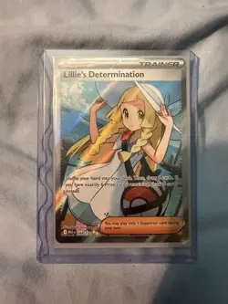 Pokemon Lillie's Determination Full Art Ultra Rare Trainer Holo 169/132 - Image 1