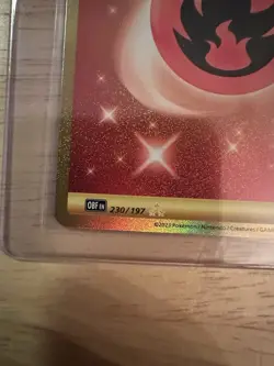 Obsidian Flames Basic Fire Energy 230/197 Hyper Rare Pokemon - Image 5