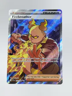 Fire Breather 119/94 Full Art Trainer Holo Me02: Phantasmal Flames Pokemon TCG - Image 1