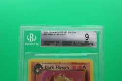 Pokemon Dark Flareon #35 1ST Edition - Rocket Vintage 2000 - BGS 9 - Image 2