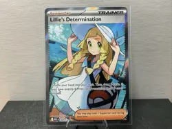 Pokemon TCG Lillie's Determination Trainer Card Holo Rare 169/132 - Image 1