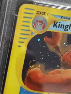 Pokemon TCG 2002 Kingler Holo 15/165 Expedition Holo rare PSA 9 Mint (Swirl) - Image 3