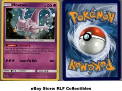 2017 Pokemon, Sun & Moon Promos, #SM77 Mewtwo, Holo Black Star Promo - Image 1