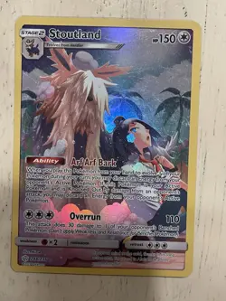 Pokemon TCG Stoutland Secret Rare 248/236 Cosmic Eclipse NM - Image 1