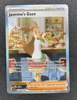 Pokemon Jasmine's Gaze Full Art 245/191 SIR Trainer Surging Sparks (MINT) - Image 1