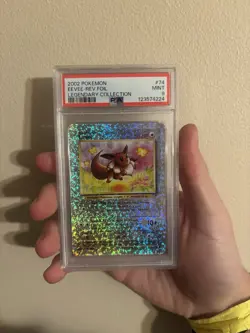 Pokemon Eevee Reverse Holo Legendary Collection 2002 PSA 9 - Image 2