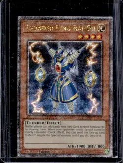 2024 Yu-Gi-Oh! Quarter Century 1st Thunder King Rai-Oh Secret Rare #RA03-EN206 - Image 1
