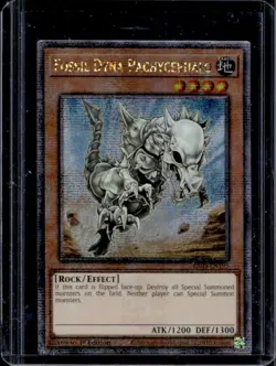 2024 Yu-Gi-Oh! 1st Fossil Dyna Pachycephalo Secret Rare #RA03-EN195 - Image 1