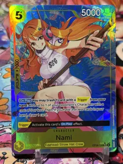NAMI - One Piece TCG OP08-106 - AA Alt Art Super Rare SR - Two Legends - Image 1
