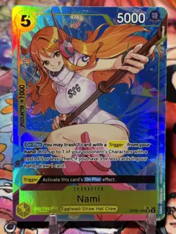 NAMI - One Piece TCG OP08-106 - AA Alt Art Super Rare SR - Two Legends - Image 3