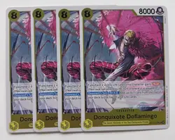 One Piece OP12 Donquixote Doflamingo Playset 4x OP12-107 NM - Image 1
