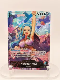 2023 One Piece Nefeltari Vivi OP04-001 Alternate Leader NM Foil - Image 1