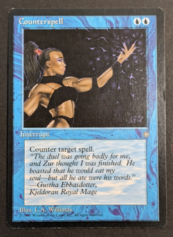 MTG Card - 1x Counterspell - Ice Age - LP - Vintage - Magic the Gathering - 1995 - Image 1