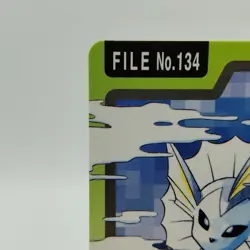 Pokemon Cards Bandai Carddass Vaporeon File No.134 1997 EX Japanese i958 - Image 2