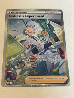 Colress's Experiment GG59/GG70 Crown Zenith: Full art Holo Pokemon Trading Card - Image 1