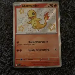 Charmander 109/091 SV: Paldean Fates Shiny Rare Holo Pokemon Card English NM/MT - Image 4