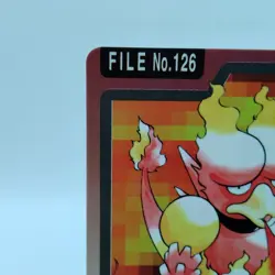 Pokemon Cards Bandai Carddass Magmar File No.126 1997 EX Japanese i957 - Image 2