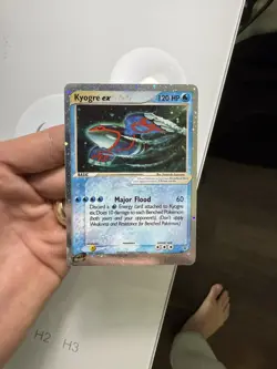 [LP] Pokemon Card KYOGRE EX-HOLO #001 Black Star Promo 2003 [B] - Image 1