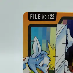 Pokemon Cards Bandai Carddass Mr. Mime File No.122 1997 EX Japanese i956 - Image 2