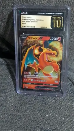 Pokemon Charizard V Holo Star Birth 014/100 CGC 10 Japanese 2022 TCG Card - Image 1