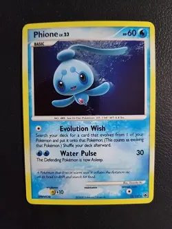 Phione - 12/100 - 2008 DP Majestic Dawn Holo Pokemon Card - LP - Image 1