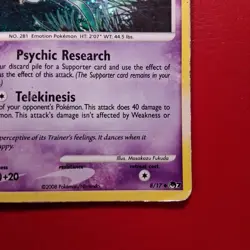 Kirlia 008/017 POP Series 7 Holo Pokemon Card - Image 2