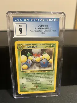 Jumpluff 9/64 Neo Revelation Unlimited Holo Rare CGC 9 2001 Pokemon Card - Image 1