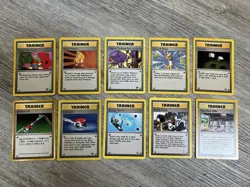 Vintage Pokemon cards Trainer Lot of 10 - Image 1