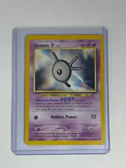 Unown K Unknown Neo Revelation Set Non Holo Pokemon Card 58/64 - Image 1