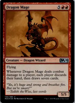 Dragon Mage Foil from Core Set 2020, #135 in NM condition 2020 - Image 1
