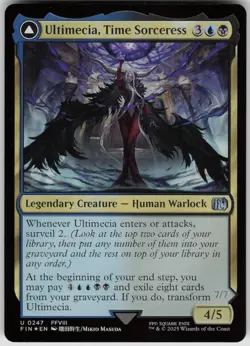 MTG Ultimecia, Time Sorceress Foil NM FINAL FANTASY Magic 247 - Image 1