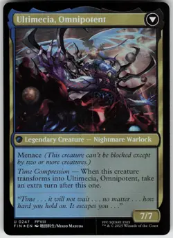 MTG Ultimecia, Time Sorceress Foil NM FINAL FANTASY Magic 247 - Image 2