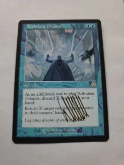 Turbulent Dreams SIGNED By Wayne England Mtg Magic The Gathering - Image 1