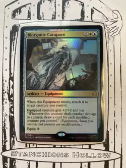 MTG Biorganic Carapace (Foil) - Marvel's Spider-Man (SPM) R 0124 - Image 1