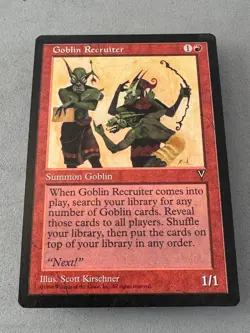 Goblin Recruiter Visions Regular MTG—Never Played NM—Vintage Magic the Gathering - Image 3