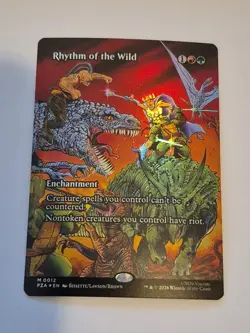 1x Rhythm of the Wild (Borderless Foil) MTG: Teenage Mutant TMNT NM x1 - Image 1