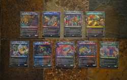 MTG TMNT Lot 9 Rare Borderless Foil Splinter Leo Bebop Rocksteady Tokka Rahzar - Image 1
