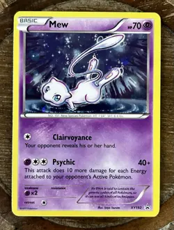 Pokemon TCG Mew Black Star Promo Holo XY192 2017 (LP+) - Image 1