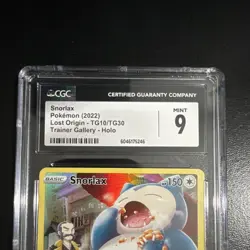 Pokemon Snorlax Ultra Rare Holo CGC 9 Swsh11: Lost Origin TG10/TG30 Basic 150 HP - Image 2