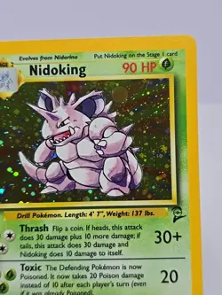 Pokemon Nidoking Base Set Holo 2 Rare 11/130 NM/LP Wizards 1999 Card - Image 2