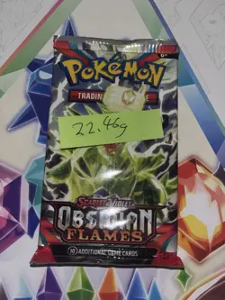 VERY HEAVY! 22.46 Gram Obsidian Flames Pokemon TCG Factory Sealed Booster Pack! - Image 2