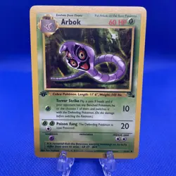 ARBOK - 31/62 - Fossil - Pokemon Card - NM clean never played Vintage - Image 1